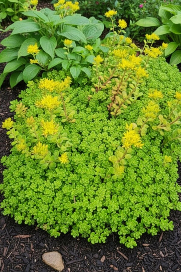 Sedum oreganum Oregonfetknopp 5-10 i kruka P9 Sedum oreganum