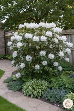 Rhododendron 'Cunningham's White' buske 45-55 cm