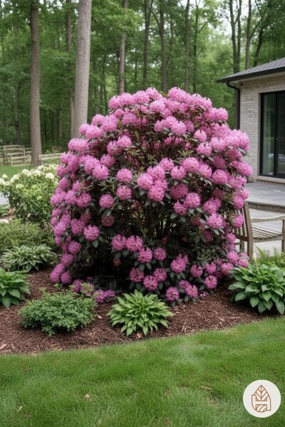 Rhododendron 'Roseum Elegans' buske 90-100 cm