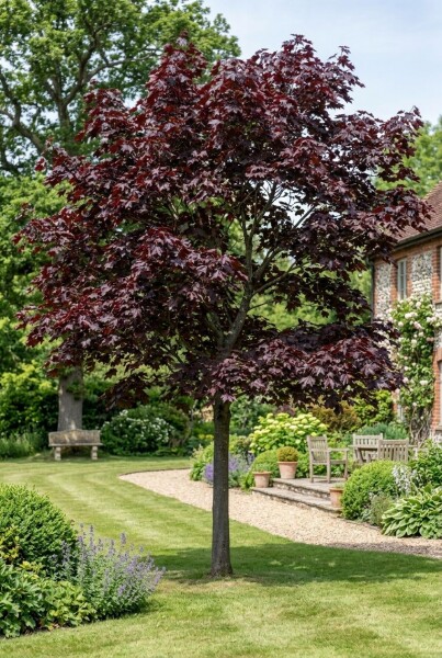 Acer platanoides 'Royal Red' Halvstam 110 cm C10