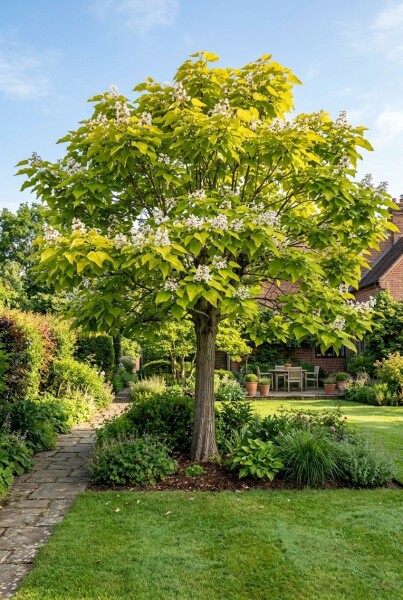Catalpa bignonioides 'Aurea' halvstam stamhöjd 150 cm C10