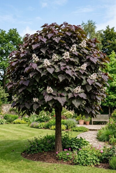 Catalpa erubescens 'Purpurea' halvstam stamhöjd 120 cm C10