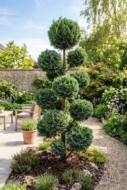 Chamaecyparis lawsoniana 'Wisselii' Pompom