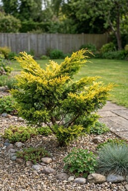Juniperus pfitzeriana 'Gold Star' Buske