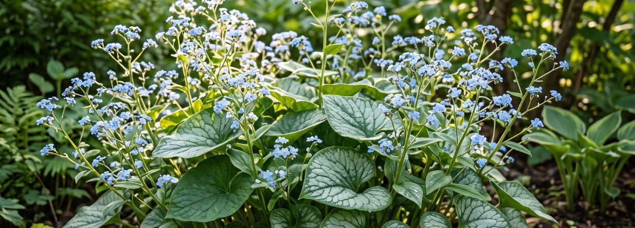 Hur bred blir Brunnera macrophylla?