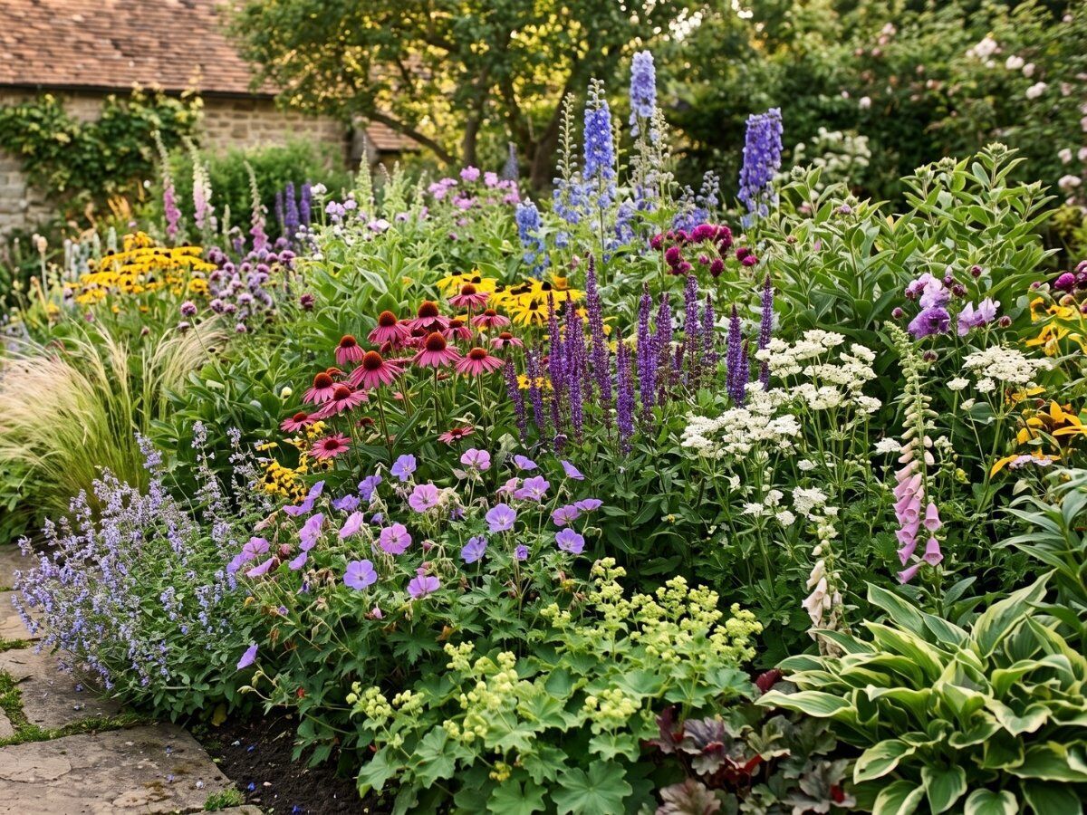 Vilka perenner blommar från vår till höst?