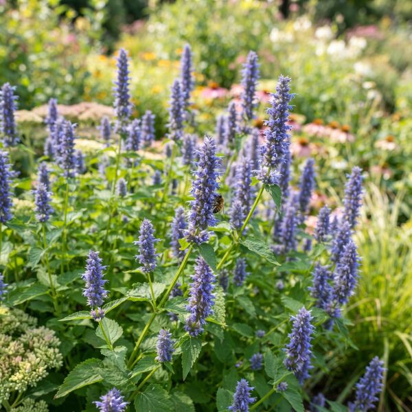 Blåblommande biväxter