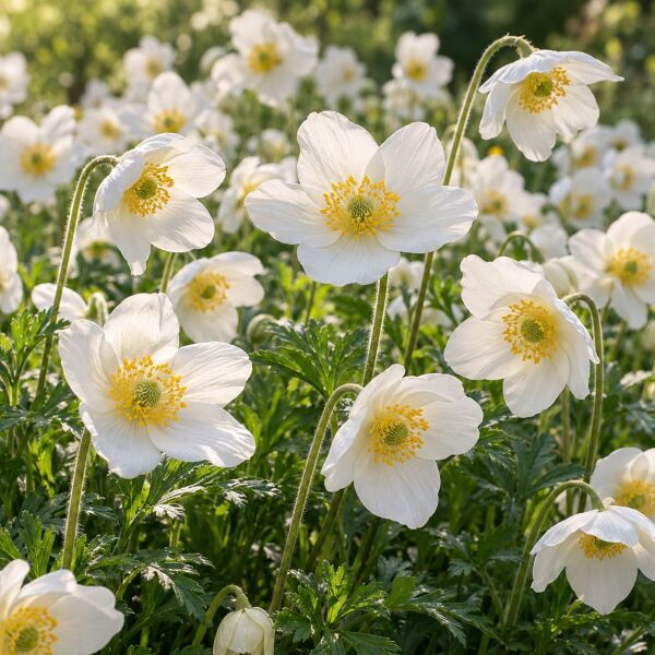 Vitblommande perenner