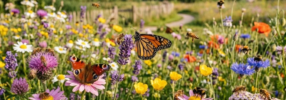 Blommande perenner för pollinatörer