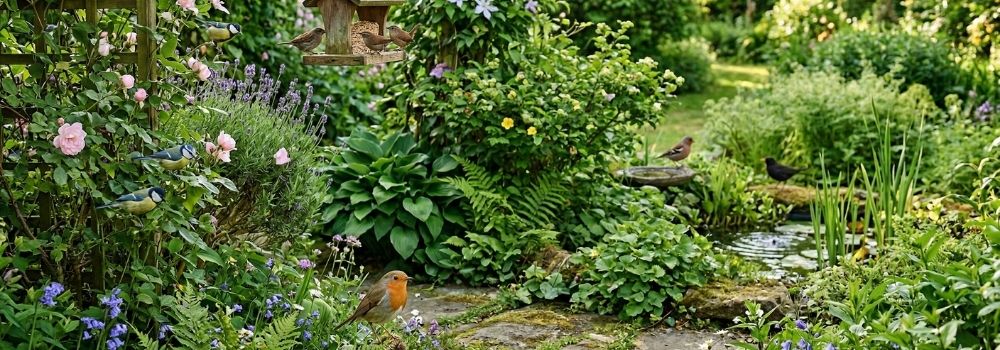 Naturlig plantering för fåglar och smådjur